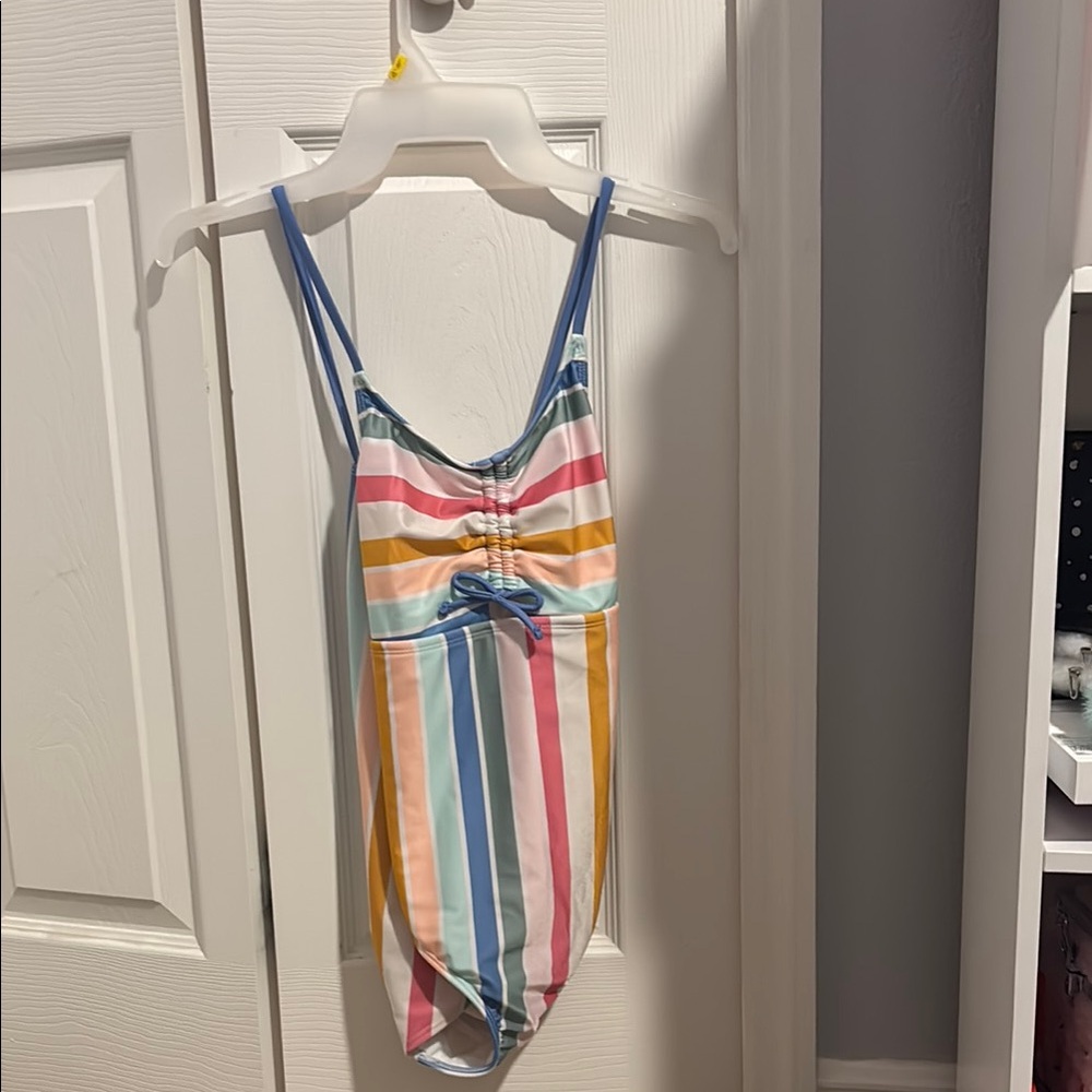 Colorful Striped Swimsuit